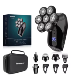 Kensen 5 em 1 barbeador elétrico 7D